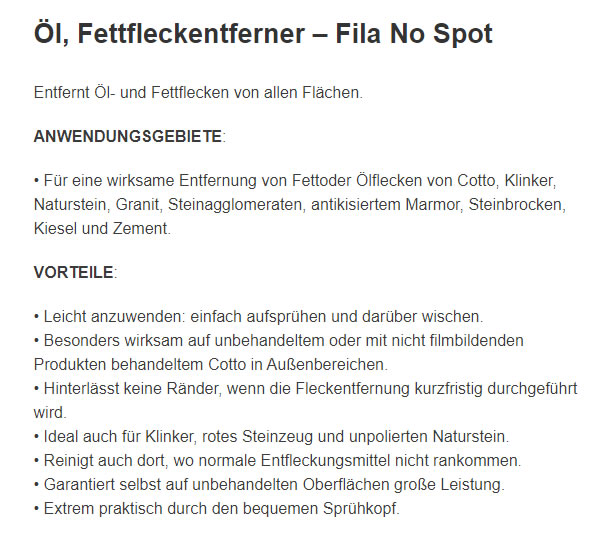 Fettfleckenentferner für  Schleswig
